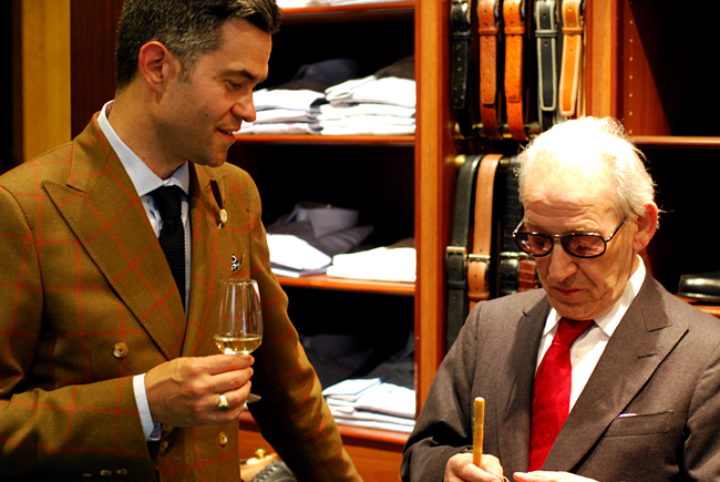 With master tailor Francesco Pecoraro
