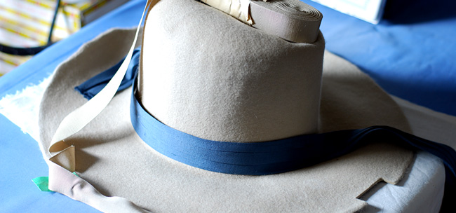 The making of a summer-weight beaver felt&nbsp;hat