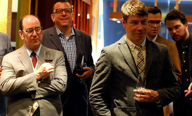 (From left to right) Hat-maker Stephen Temkin, Richard Crouse, Jeff Brodawka, myself and Tom Power