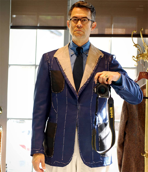 First fitting of my Francesco Sr. sport jacket.