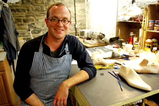 Toronto bespoke shoemaker Peter Feeney.