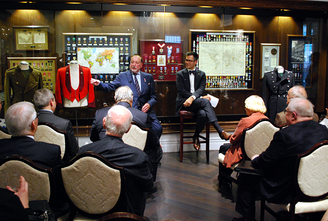 Terry and I during our military tailoring talk at the RCMI.