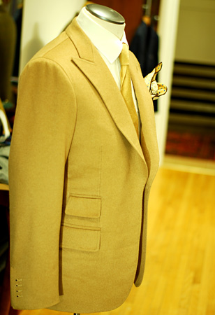 The affect of a hand constructed canvas and hand pressing: luscious, three-dimensional lapels.