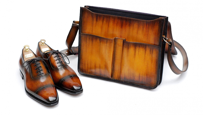 Maison Patina shoulder bag and patinated Loding shoes