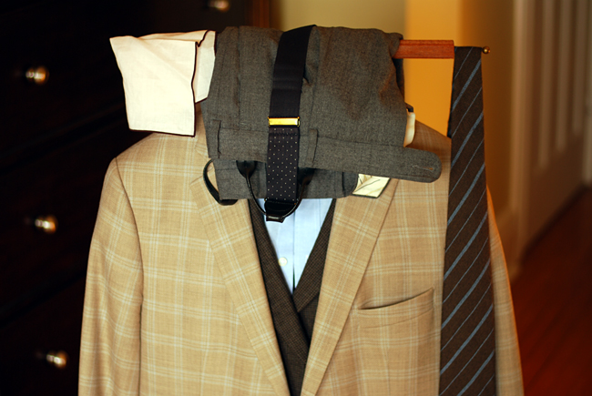 A whole outfit, ready for tomorrow's exploits.