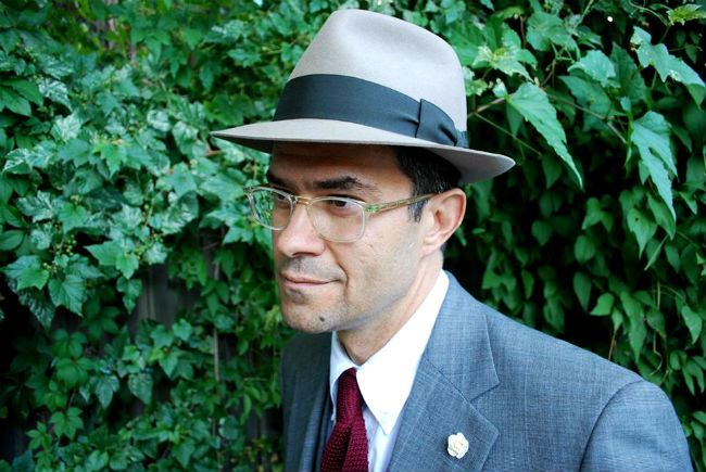 My first Leon Drexler hat, a Gaffer in an un-dyed natural tan with greenish-grey band.